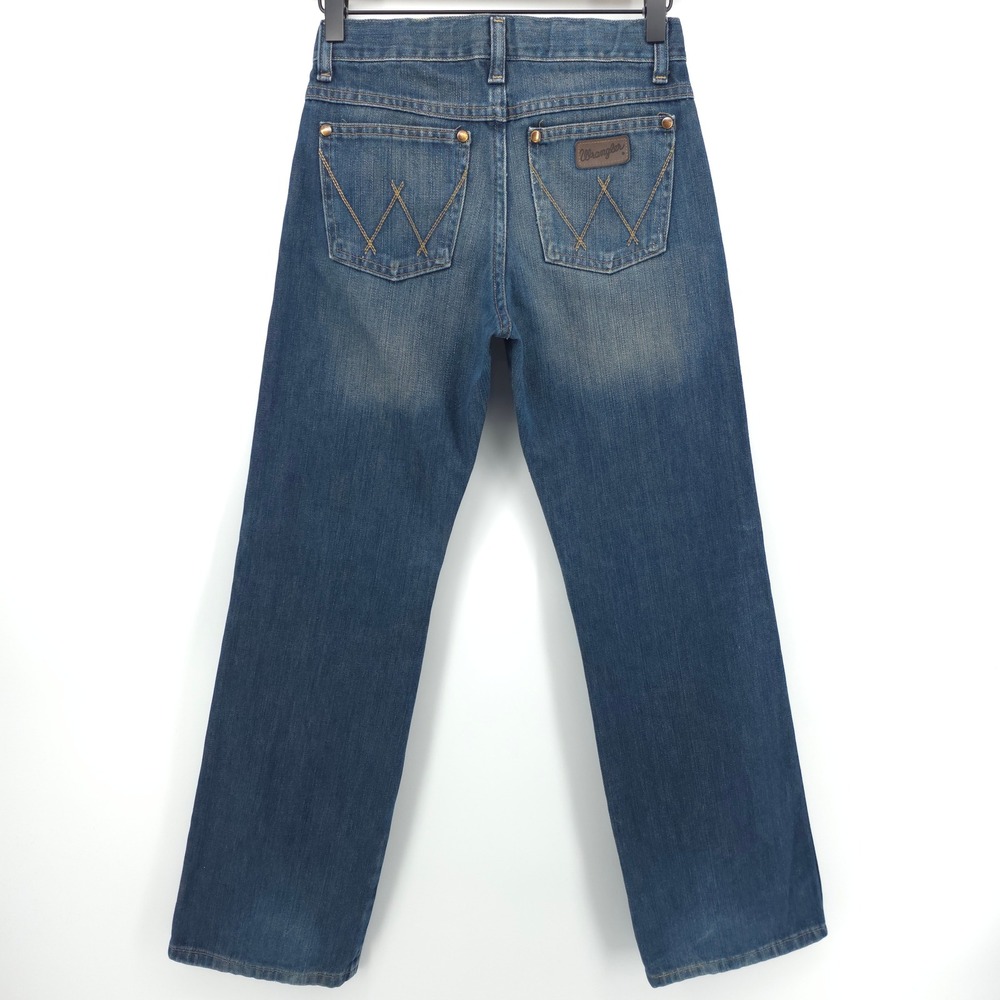 Wrangler Women Relaxed Boot Retro Jeans 12 Blue Medium Wash‎ 10BRT20NS Western
